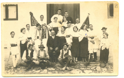 Színdarabos csoportkép - A gyimesi vadvirág, 1936. augusztus 30.